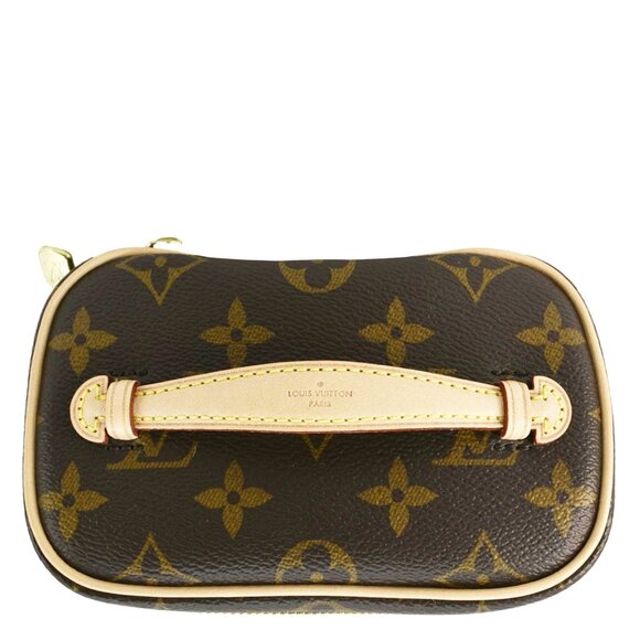 Louis Vuitton Nice Nano Monogram Canvas Toiletry Pouch Brown - Picture 5 of 16